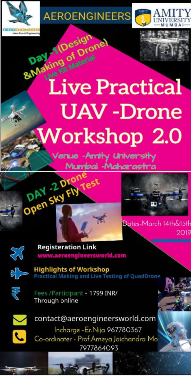 Live Practical Quad Drone - Making and Sky Test Workshop 2019